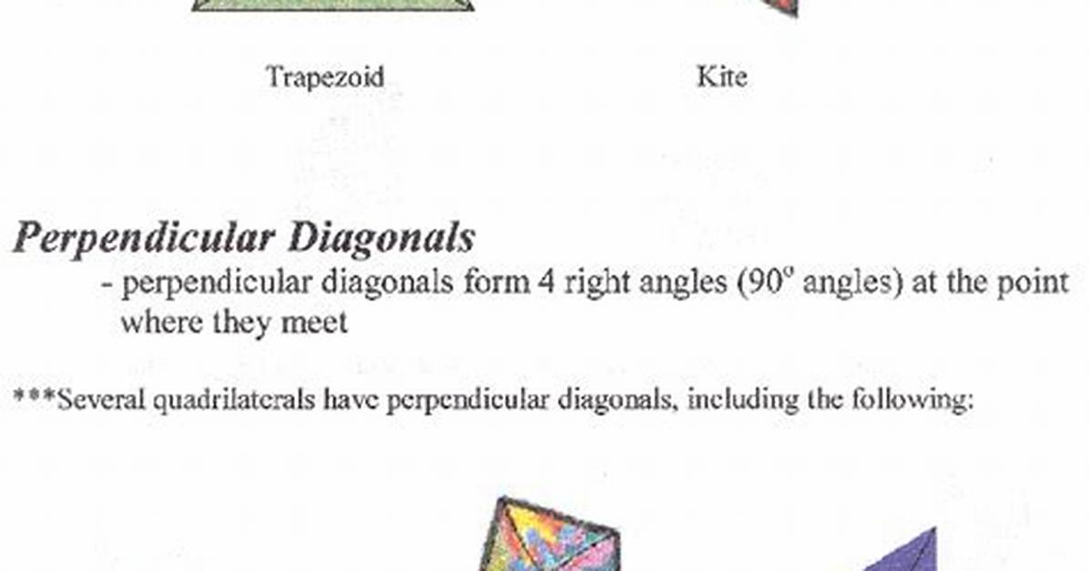 Perpendicular Diagonals