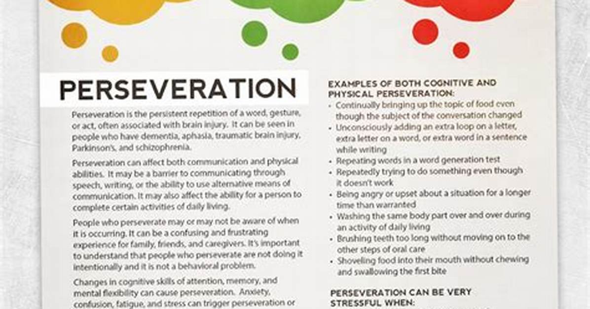 Perseverating Thoughts