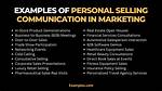 Personal Selling Examples