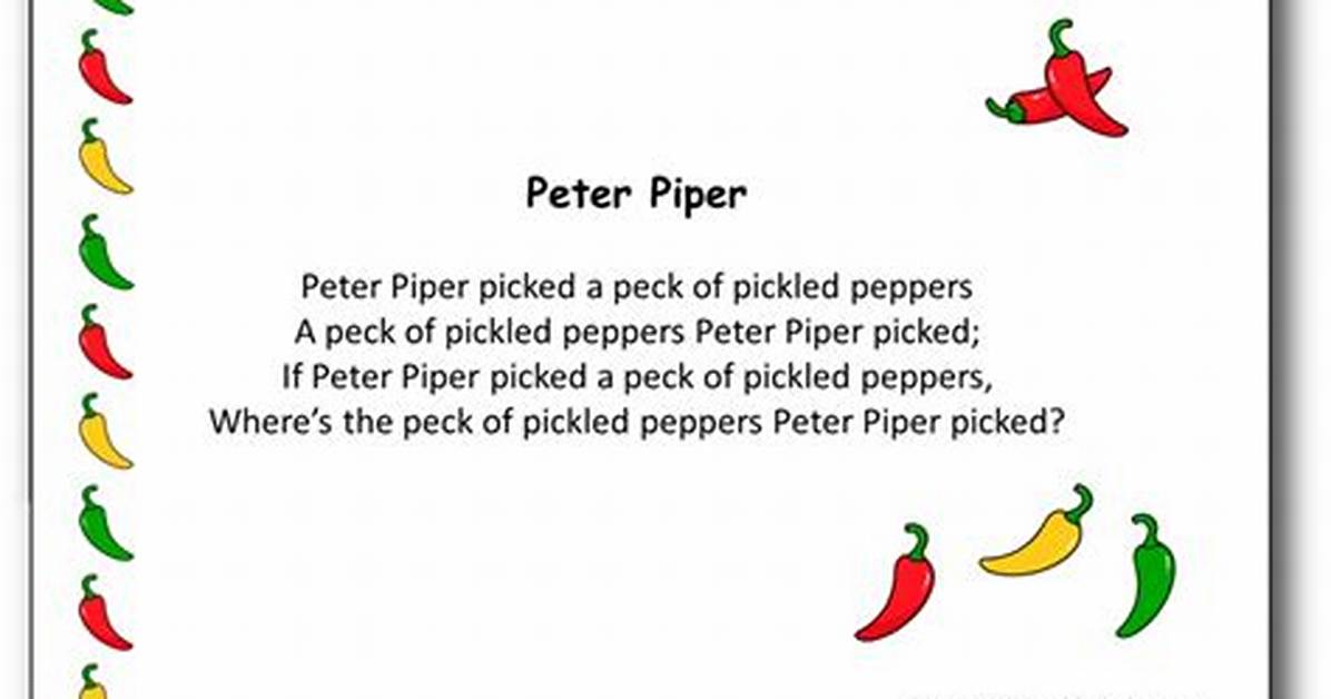 Peter Piper Picked