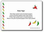 Peter Piper Picked