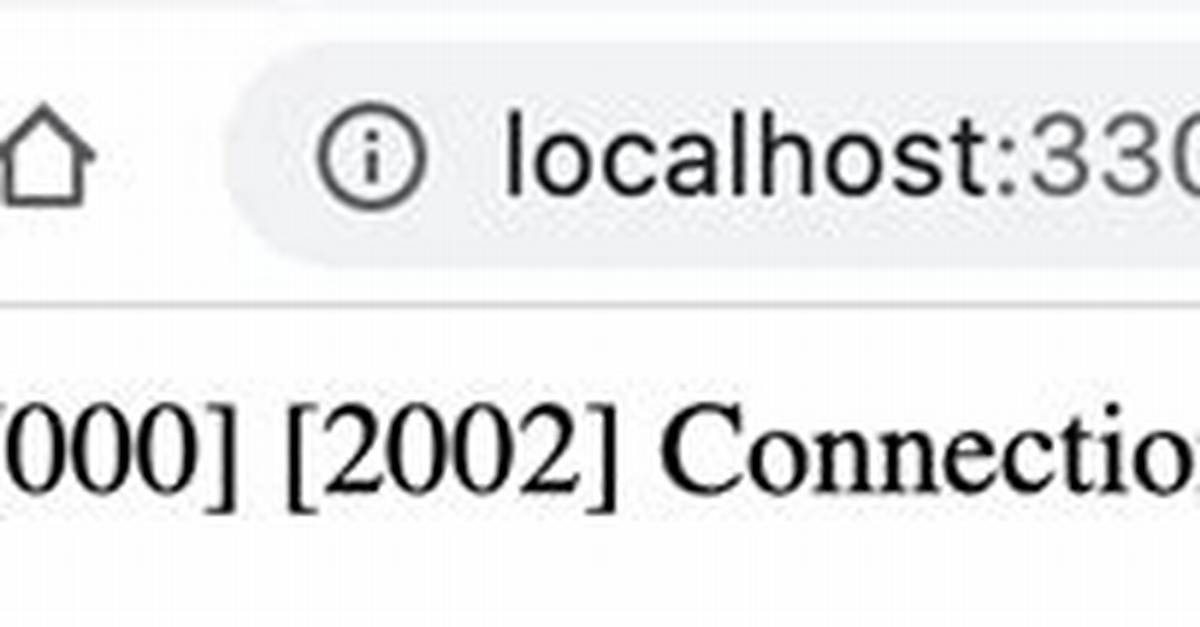 Php Connection Failed: Sqlstate[Hy000] [2002] Connection Refused