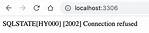 Php Connection Failed: Sqlstate[Hy000] [2002] Connection Refused