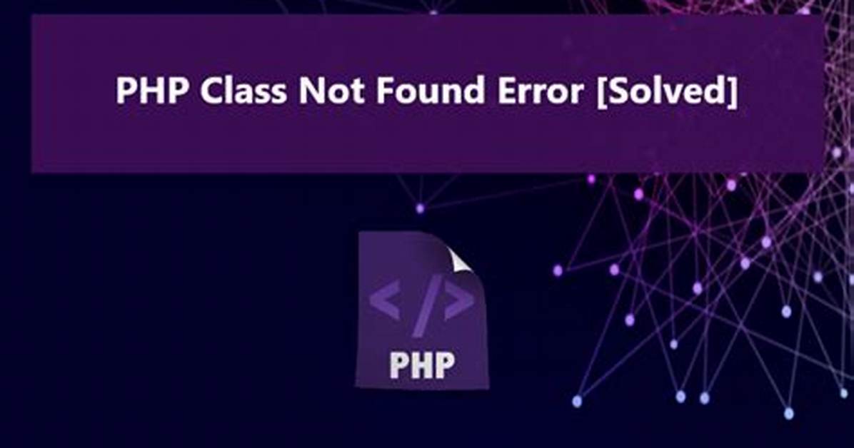 Php "Exception Not Found"