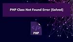 Php "Exception Not Found"