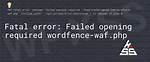 Php Fatal Error Failed Opening Required File