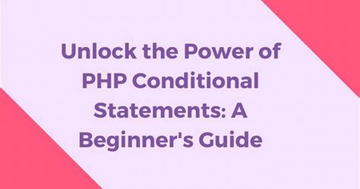Php If Not Statements