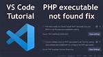 Php Not Found in vs Code