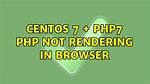 Php Not Rendering