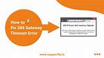 PhpMyAdmin Error 504 Gateway Timeout Reloaded