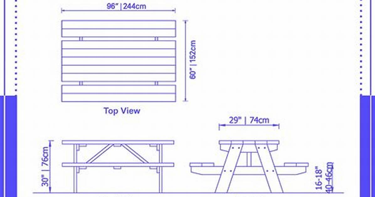 Picnic Table Size