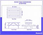 Picnic Table Size