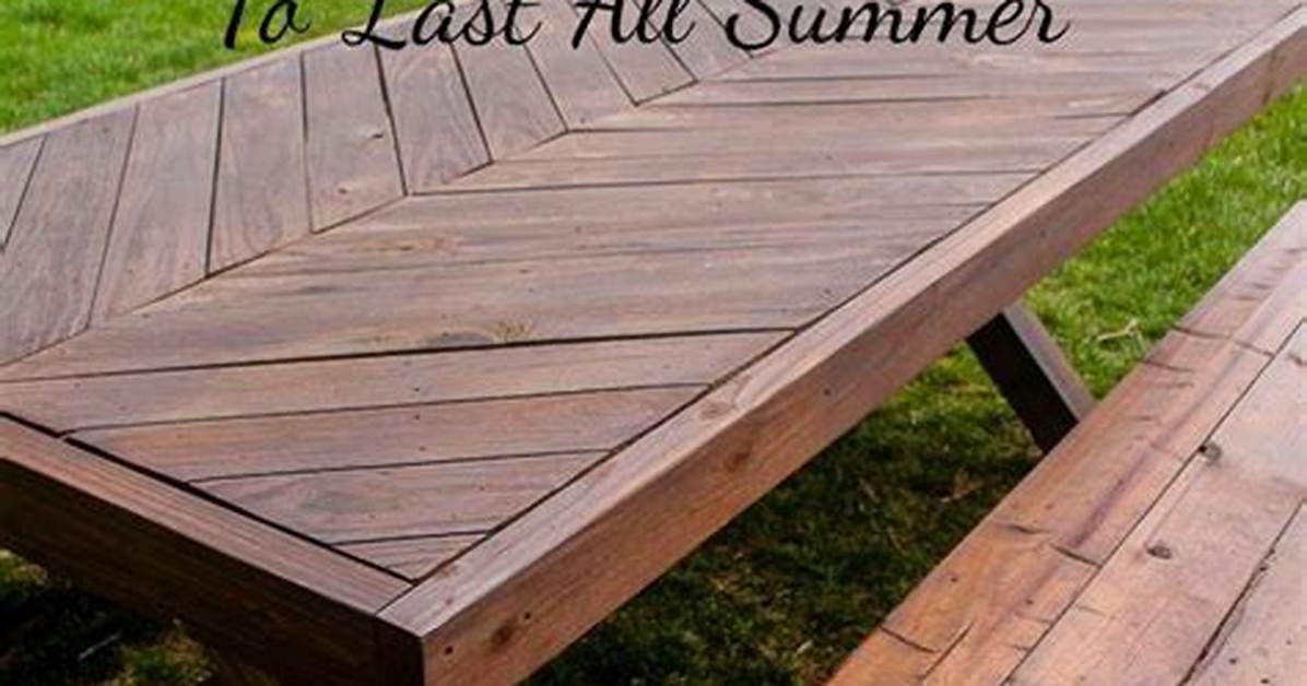 Picnic Table Stain