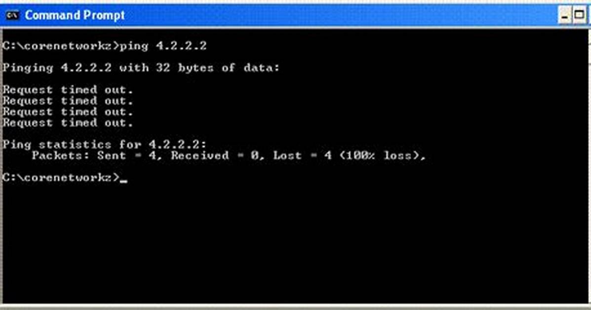 Ping - Request Timed Out