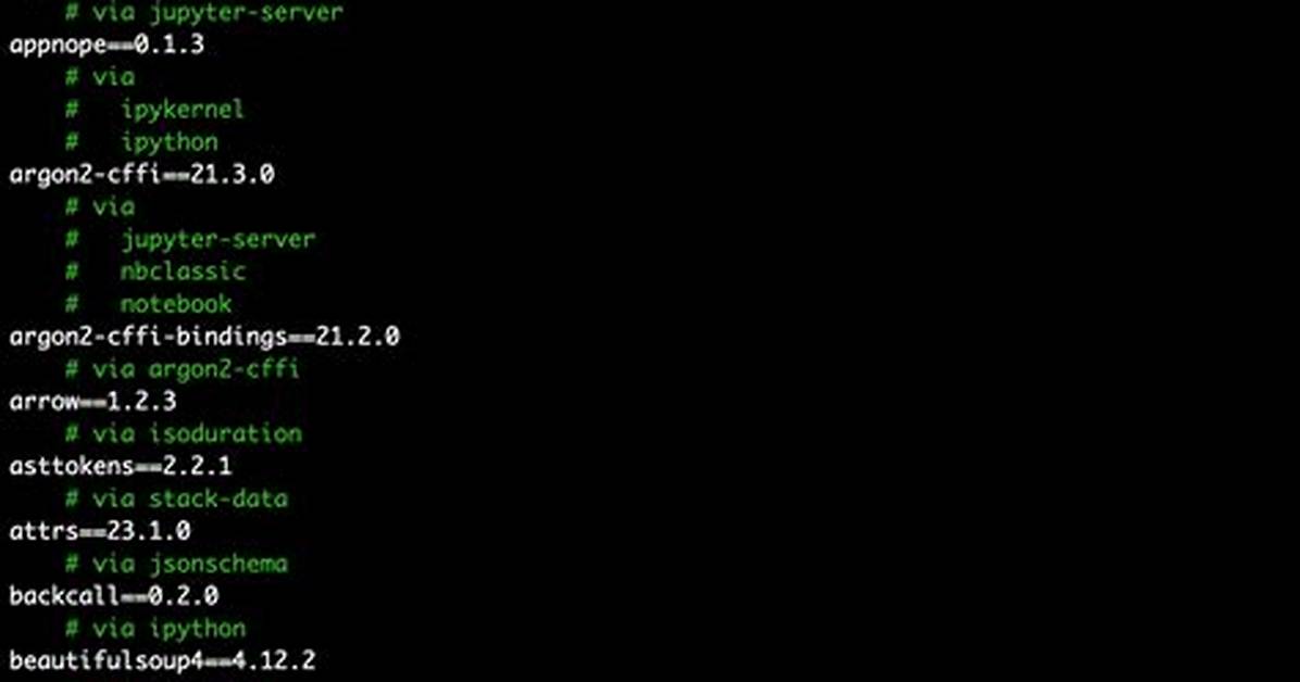 Pip Compile