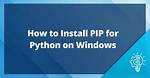 Pip Install - Python 2.7 - Windows 7