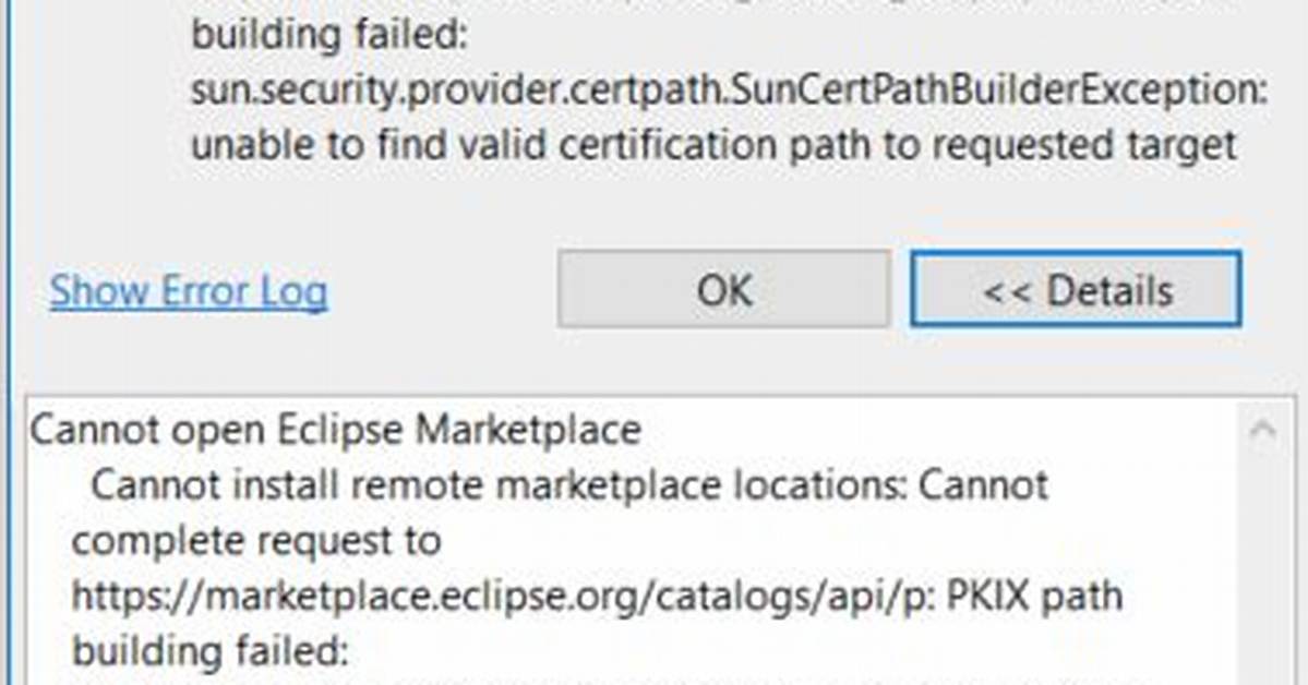 Pkix Path Building Failed in Eclipse