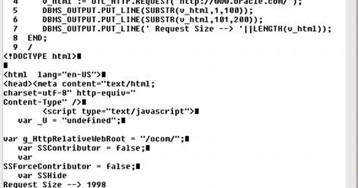 Pl/Sql Utl_Http. Request - Curly Braces/Semicolon