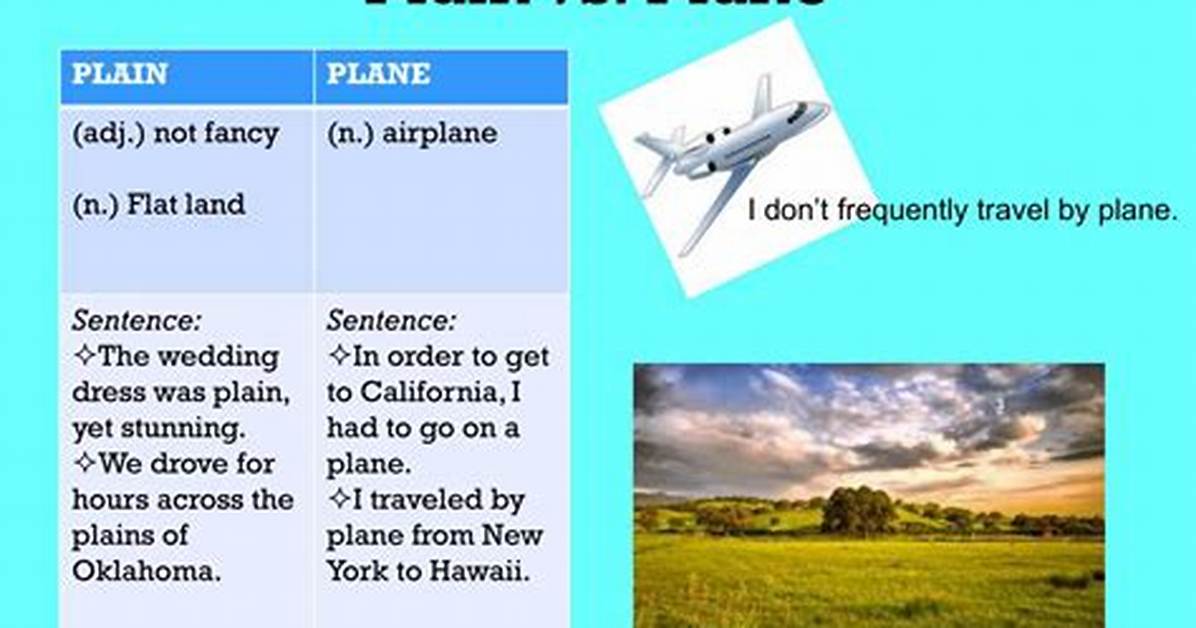 Plain vs Plane