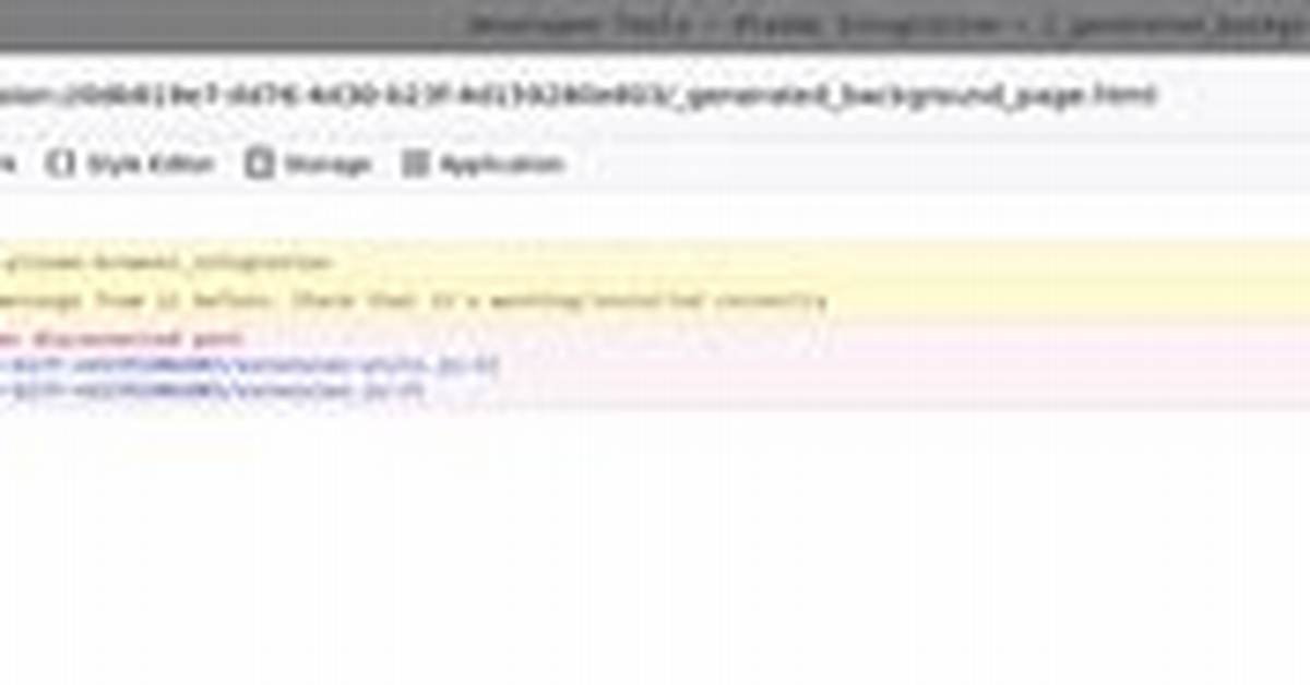 Plasma Browser Integration Error