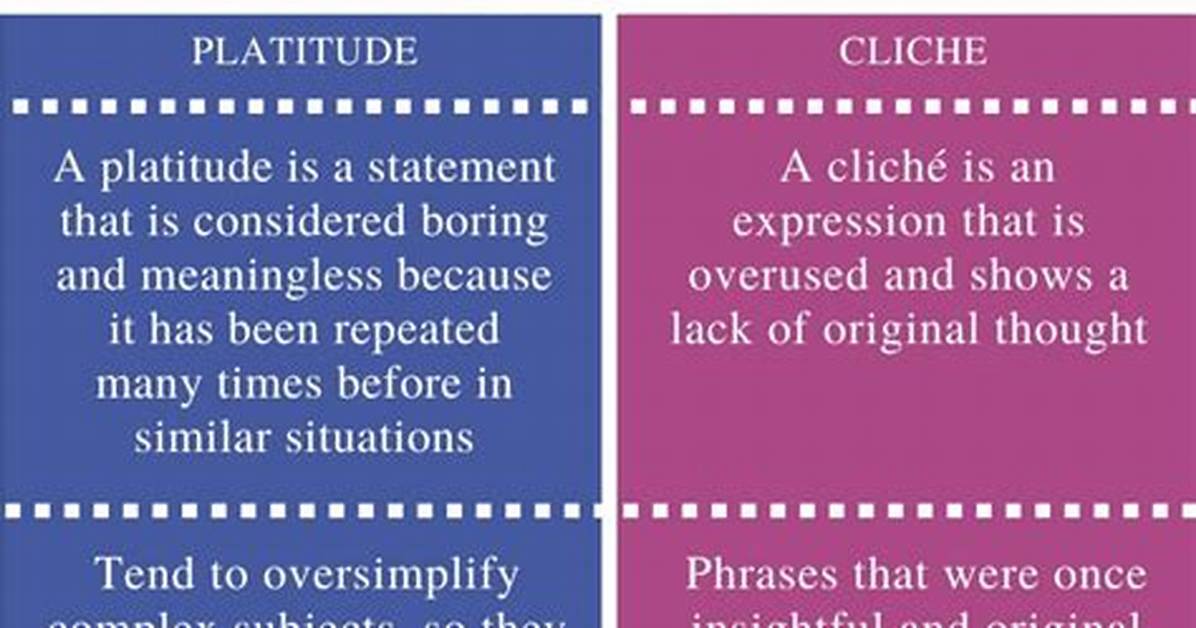 Platitude Examples