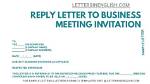 Please Reply Invitation Letters