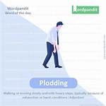 Plodding Definition