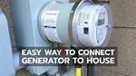 Plug Generator into House