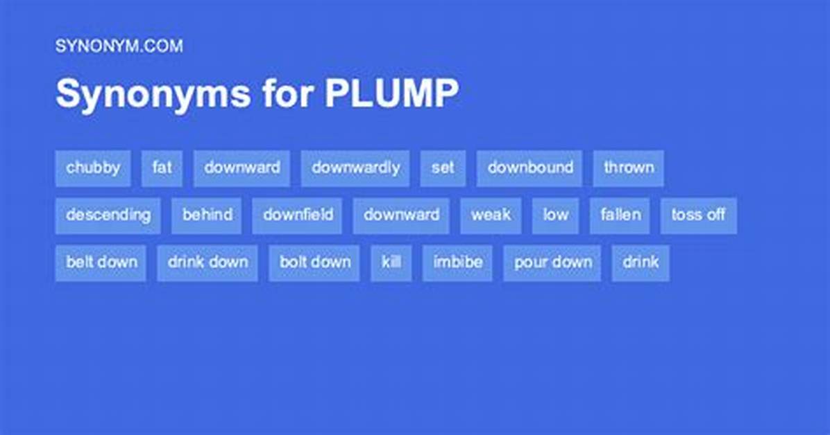 Plump Synonyms