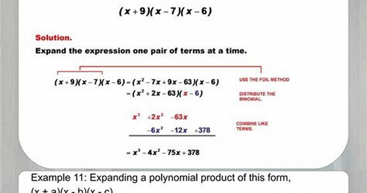 Polynomial Expansion