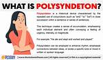 Polysyndeton Examples