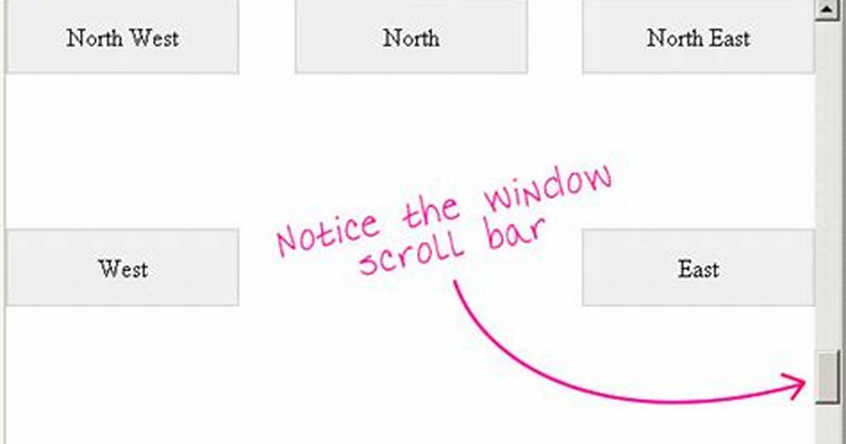 Position: Fixed No Scroll Bars Appearing