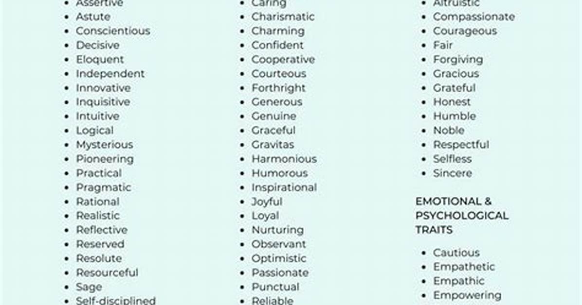 Positive Attribute