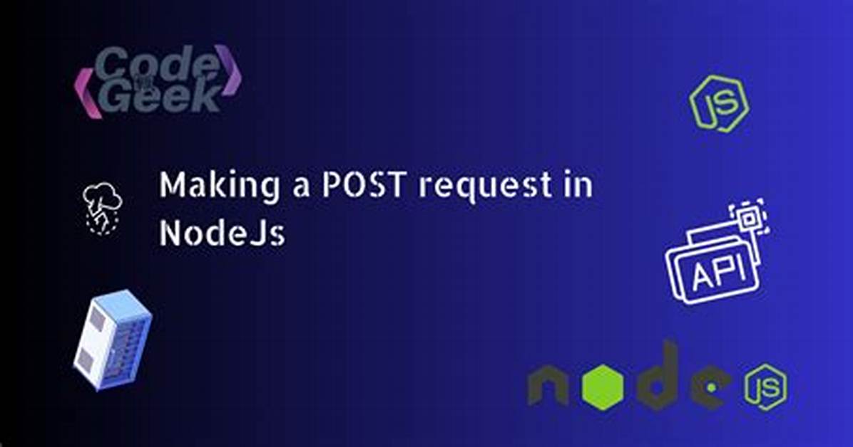 Post Data with Request Module on Node. Js