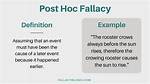 Post Hoc Fallacy Examples