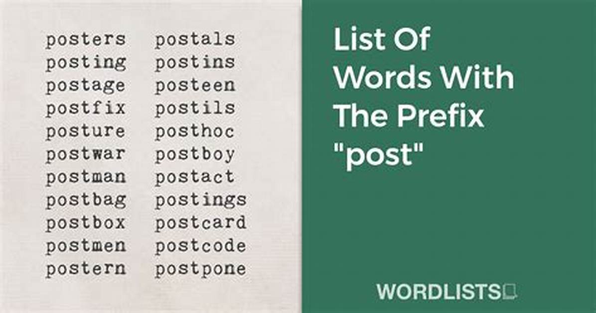 Post Prefix
