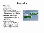 Posterity Synonym