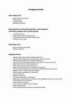 Postgame Summaries