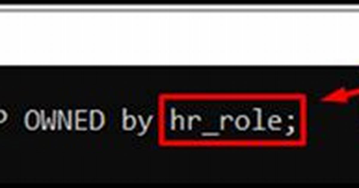 Postgresql Drop Role Command Not Working