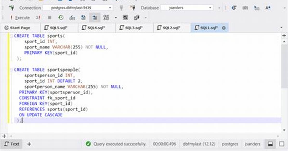 Postgresql Foreign Key Syntax