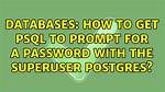 Postgresql: Scripting Psql Execution with Password