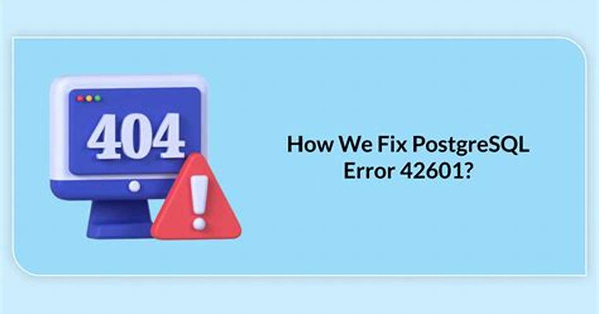 Postgresql - Sql State: 42601 Syntax Error