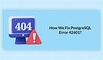 Postgresql - Sql State: 42601 Syntax Error