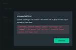 Postgresql Update Error " Error: Invalid Input Syntax for Type Boolean: "