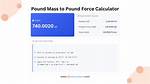 Pound Mass