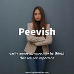 Pouts Peevishly