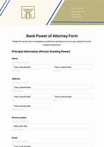 Power of Attorney - Current Account - Online Banking