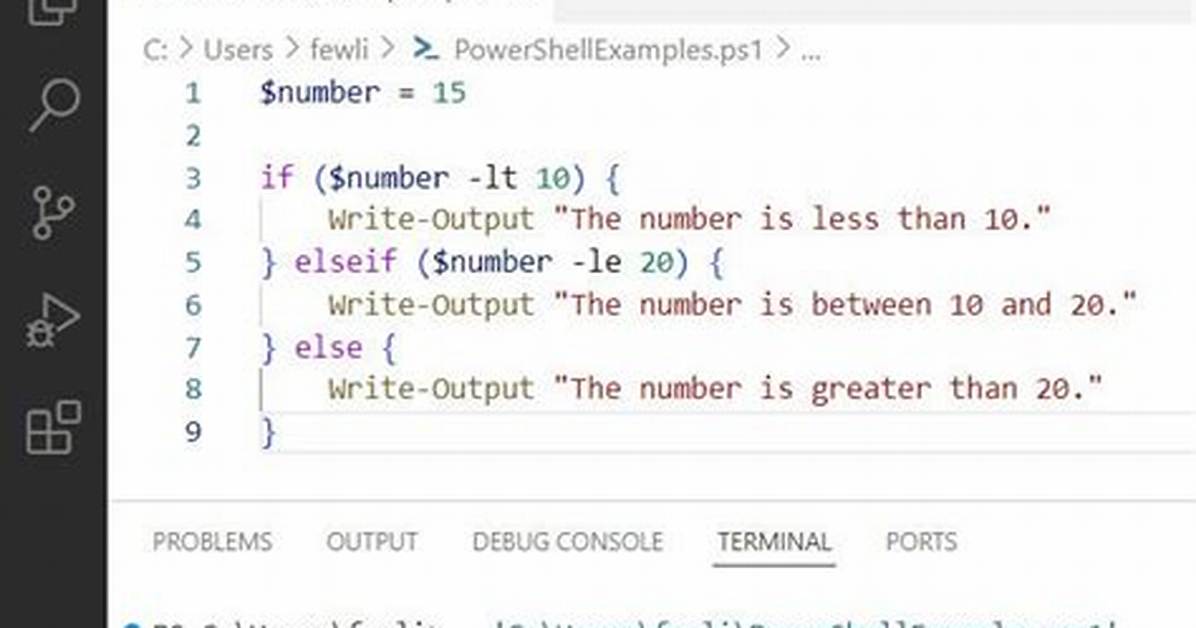 Powershell Comparison Operators