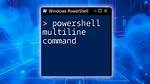 Powershell Error with Multiline Command Call - Missing Expression After Unary Operator '-'