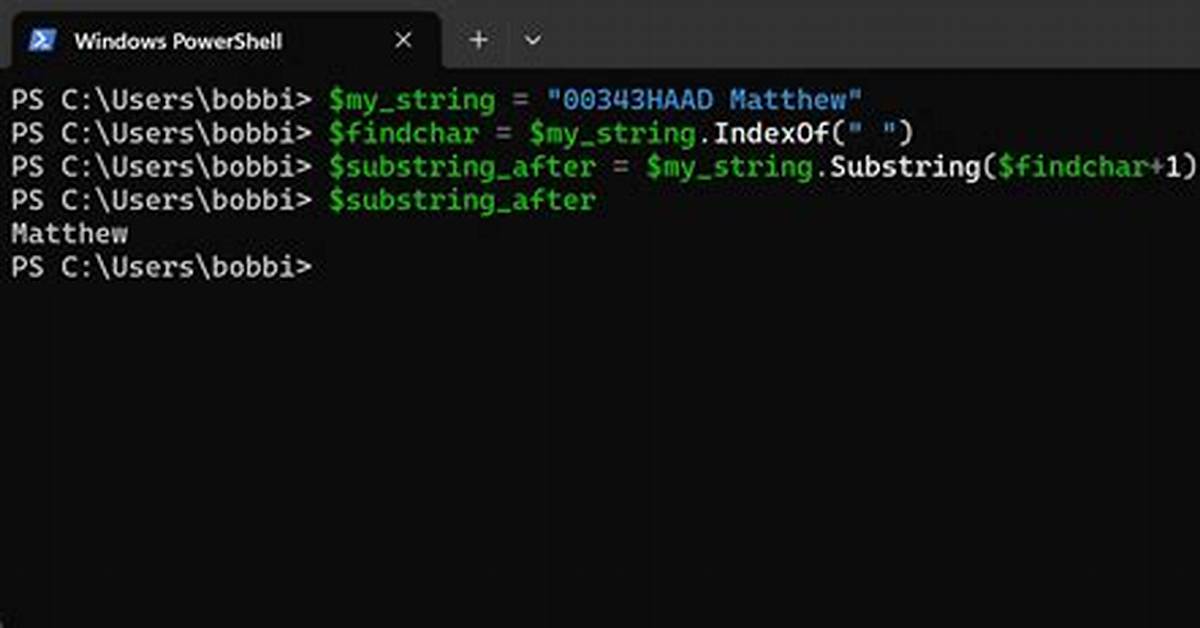 Powershell Extract String Start With